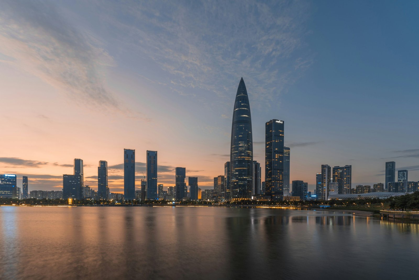 Gallerier och kaféer i ett kreativt område i Shenzhen